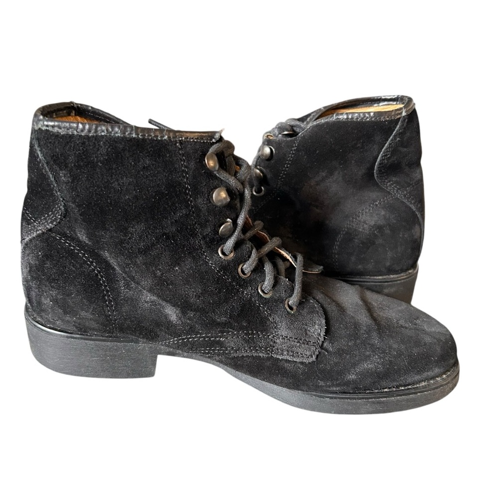 J. Crew Kenton Pacer Boots Men's 40 Suede Leather‎ Lace-Up Winter Black